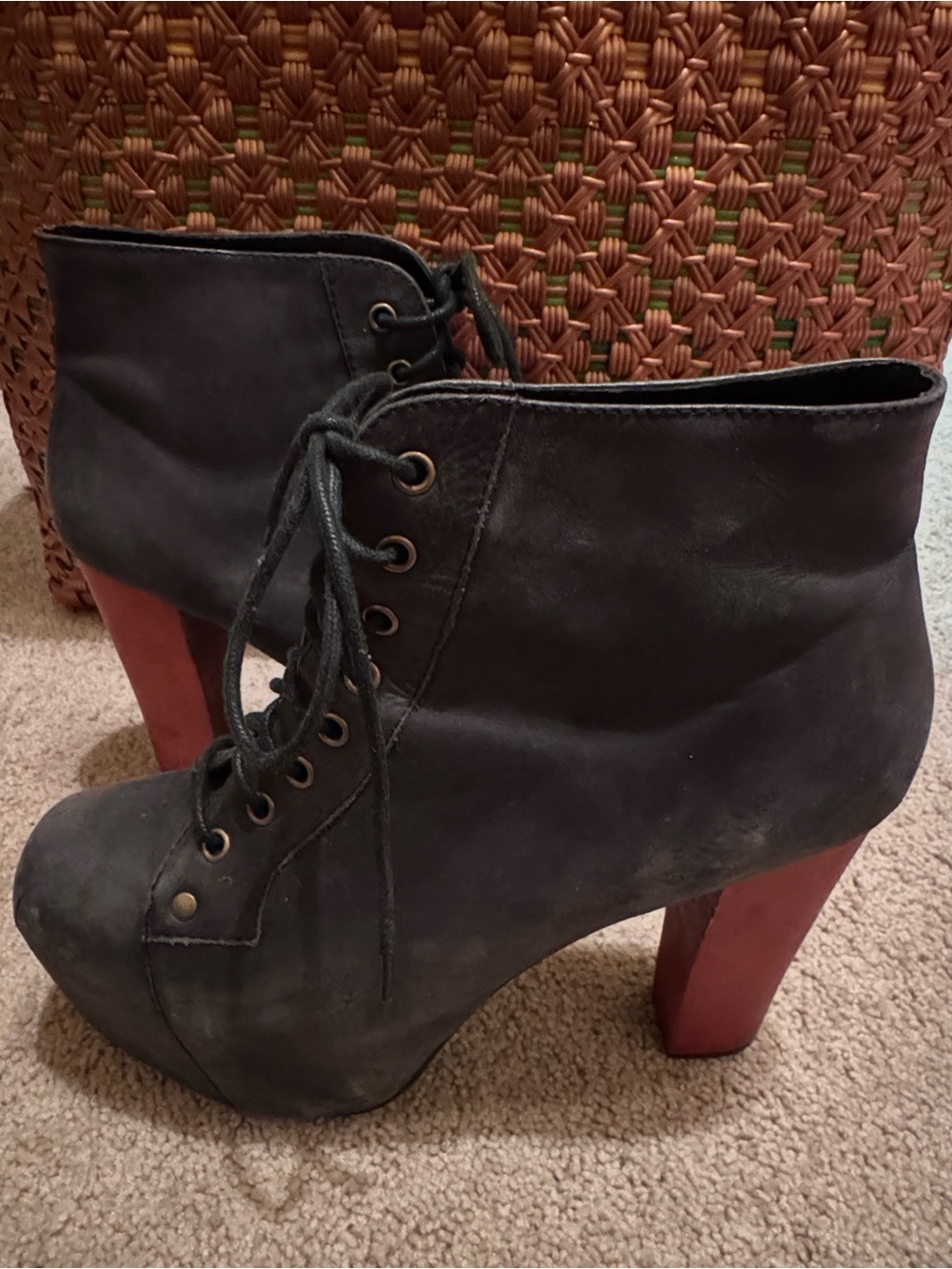 Lita Lace-Up Platform Ankle Boots